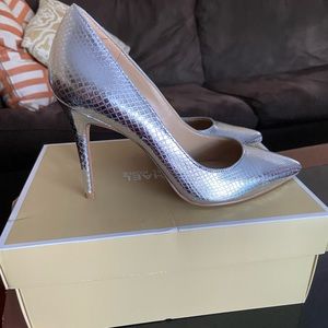 Silver Michael Kors Heels size 5.5